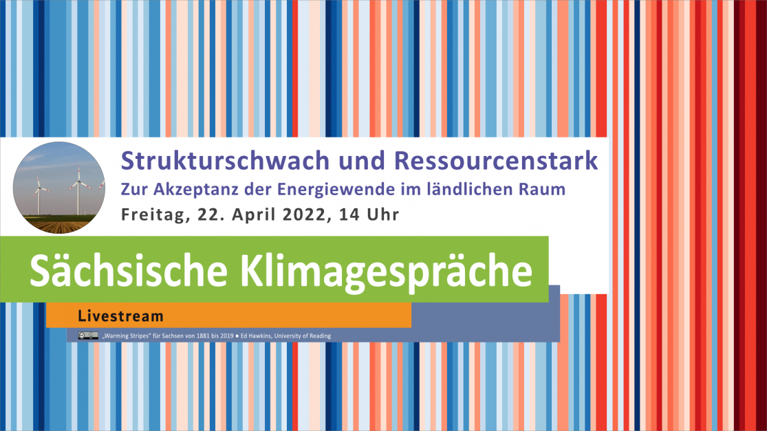 Mitschnitt: Strukturschwach und Ressourcenstark - Zur Akzeptanz der Energiewende im ländlichen Raum | Sächsisches Klimagespräch