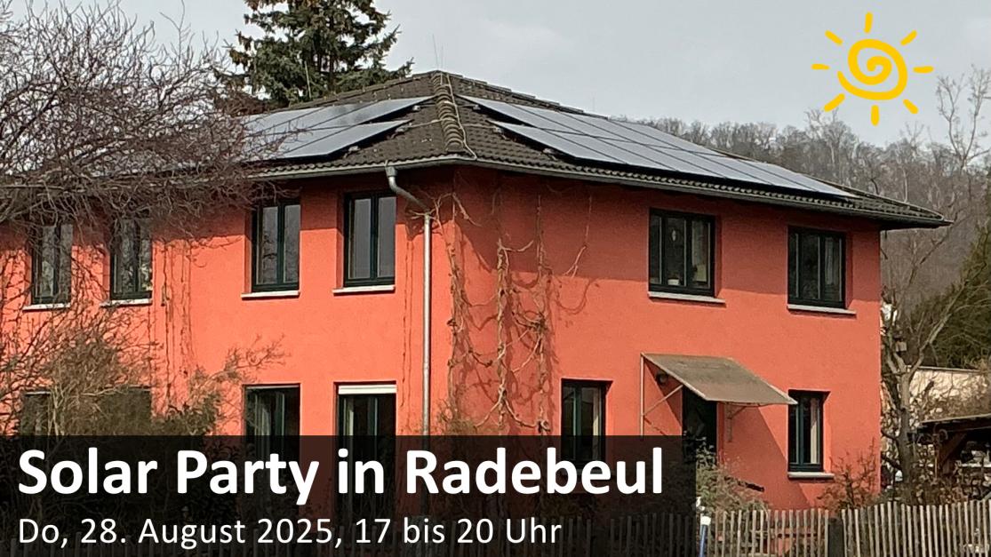 Solar Party in Radebeul Solar Party in Radebeul